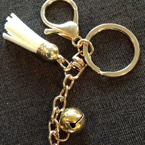 Puffy rhinestone flamingo key chain, purse charm. - Picture 6 of 7